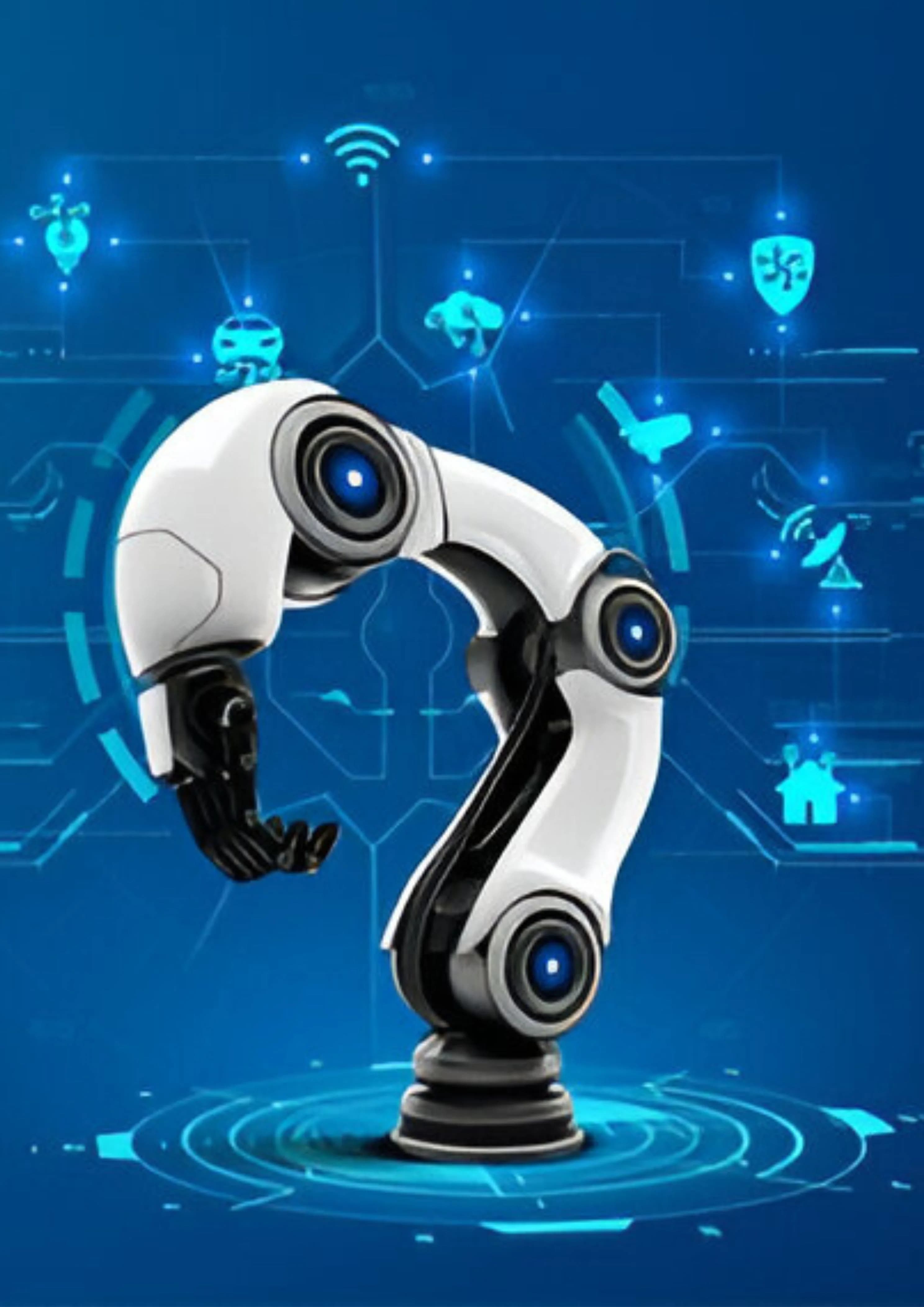 Modern industrial automation facility showcasing advanced robotics and manufacturing systems